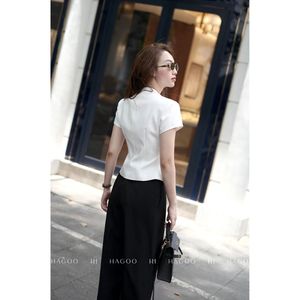 เสื้อแจ็คเก็ตสไตล์นักข่าวสำหรับผู้หญิง คอปกเหลี่ยม ติดกระดุม แขนสั้น ผ้าทวิลเนื้อนุ่ม อุ่นสบาย เหมาะสำหรับใส่ทำงานหรือใส่ในชีวิตประจำวันช่วงฤดูใบไม้ผลิ รุ่น A661 ขายส่ง - Product Image 6