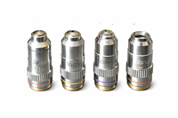 Laboratory Microscope Objective Lens Kit 4X 10X 40X 100X Brass Flat Field Infinity Plan Achromatic High Resolution Optics OEM