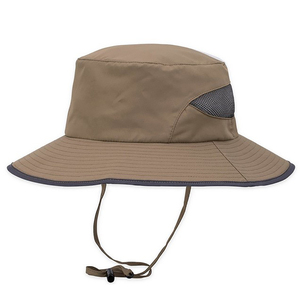 Unisex Outdoor Bucket <b>Hat</b> Solid Color Mesh Breathable Wide Brim Adjustable Strap for Adults Spring Summer Casual Wear - Product Image 4