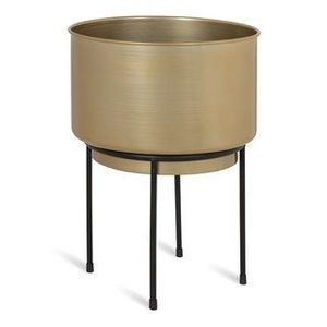 Pot de fleurs en métal minimaliste nordique pour l'intérieur avec support, porte-fleurs décoratif pour le salon, le jardin - Product Image 4