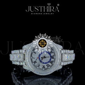 Montre RLX de luxe en alliage de quartz, design 2026, style hip-hop, avec diamant Moissanite, cadeau idéal pour fiançailles, fête, mariage, anniversaire - Product Image 4
