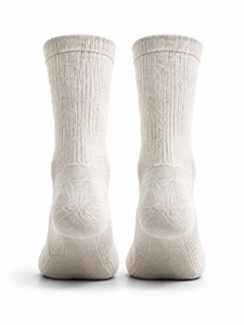 White Crew Woven Eco-Friendly Breathable Antibacterial Sports <b>Socks</b> Custom Logo <b>Black</b> Stripe Running Basketball Soccer Football - Product Image 3