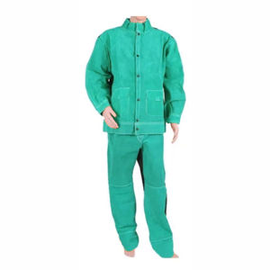 Taille et poignets ajustables pour un confort accru Combinaison de soudage en cuir ignifuge Conception respirante et caractéristiques de protection - Product Image 5