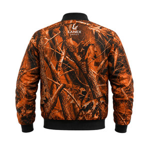 Custom Orange Camo <b>Quilted</b> Bomber <b>Jacket</b> for Men & Women Zip Up Flight <b>Jacket</b> Windproof Winter Hunting Outdoor Tactical <b>Jacket</b> - Product Image 3