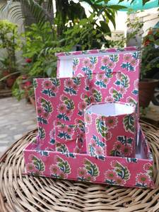 Block Printed <b>Gift</b> <b>Boxes</b> Handmade Sustainable Packaging Rigid Paper Board <b>Boxes</b> Wholesale Artisan Luxury Presentation <b>Boxes</b> - Product Image 5