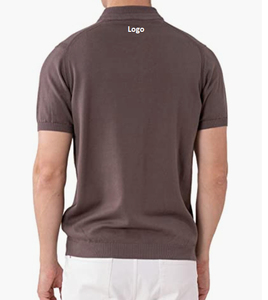 High Quality Men's Polo <b>Shirts</b> For <b>Half</b> Sleeve <b>Shirts</b> 100% Cotton Stand Collar Breathable Solid Color Polo <b>Shirts</b> - Product Image 2