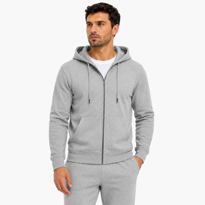 Modern mens zip hoodie with lightweight soft texture offering breathable comfort and a clean stylish look for every season - Product Image 1