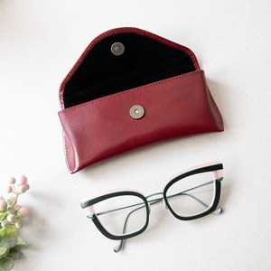 Étui de protection pour lunettes de soleil en cuir véritable de luxe, fait main et cousu à la main, vente en gros LGC-0028 - Product Image 6