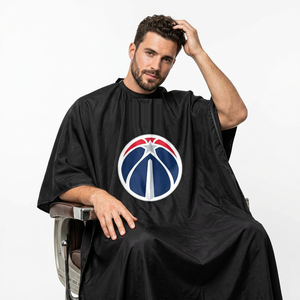 Barbershop <b>Waterproof</b> Polyester Washington Wizardds "Big Logo" PRO Cape Inyint Styling Sublimation Washington Wizardd Capes - Product Image 1