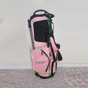 Bolsa de Golf de la Hermandad ALPHA KAPA ALPHA, Bolsa de Golf Verde y Rosa - Product Image 5