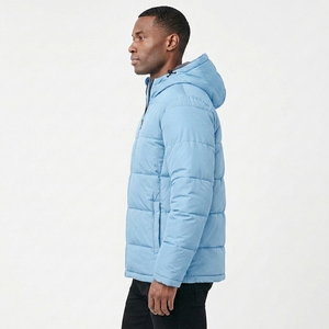Chaqueta Acolchada Ligera y Cálida para Hombre, con Capucha, Resistente al Viento, para Uso Casual en Invierno - Product Image 2