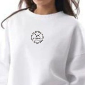 Sweat-shirt blanc Inferno Drop Arm pour femme, pull à capuche oversize, style décontracté streetwear, confort hivernal - Product Image 4