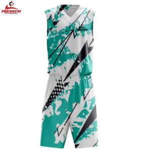 Nouvelle tenue de basket-ball personnalisée imprimée, grande taille, respirante, antibactérienne, protection UV, évacuation de l'humidité, séchage rapide - Product Image 5