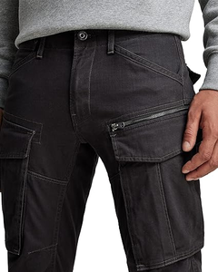 Pantalones Cargo Negros Personalizados para Hombre, Pantalones Holgados con Múltiples Bolsillos para Ropa Urbana, Trabajo al Aire Libre y Estilo Casual - Product Image 4