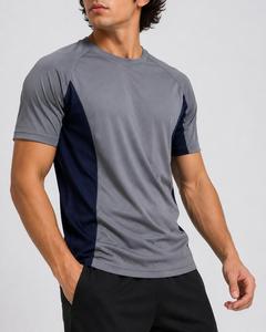Men's Regular Fit <b>Raglan</b> Short Sleeves O-Neck T-Shirt Solid Color Quick Dry Casual Style Polyester/Cotton Jersey Fabric - Product Image 4