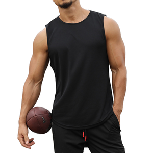 Men's <b>Plus</b> <b>Size</b> Breathable Knitted Sporty Singlet Casual Summer Tank <b>Tops</b> Blank Bodybuilding Gym Cotton Vest - Product Image 2