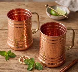Diseño Moderno para un Fácil Manejo, Cómodo Vaso de Cobre de Doble Pared Aislado para Beber, Ideal para Campamento, Mantiene la Bebida Atractiva - Product Image 1
