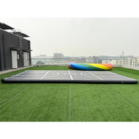 Tapis de gymnastique gonflable pour la gymnastique, le cheerleading, le yoga, l'entraînement, en PVC durable avec pompe pour la maison, la salle de sport et l'extérieur