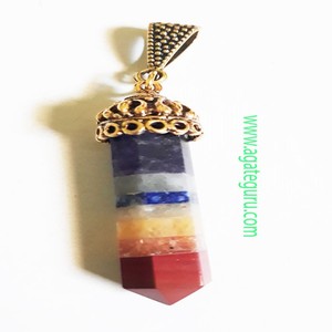 Pendentif en cristal avec étoile gravée, pendentif en lapis-lazuli, pendentif fait main, pierre précieuse naturelle, entièrement fait main - Product Image 6