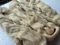 Natural Bikaner Dehaired Cashmere Wool Carded Natural White Fiber Soft Hand Spinning Yarn Raw Pressed Bale Weaving 100% Wool
