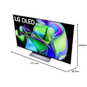Smart 77-Inch LCD Flat Screen <b>TV</b> 165 cm with LED <b>Backlight</b> HDTV Definition Black or White Cabinet - Product Image 3