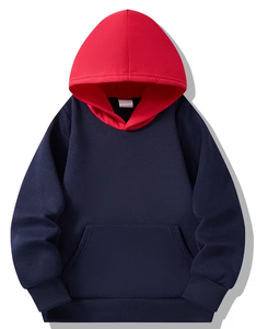 Custom Printed Color Block Winter Lined Breathable Eco-Friendly Boys Children Hoodie Pullover Sweatshirt Hooded Long Sleeve - Product Image 2