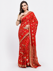 <b>Green</b> Banarasi <b>Silk</b> Saree Zari Weaving Traditional Indian Wear for Wedding Party Women - Product Image 3