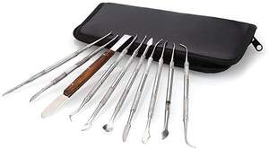 Kit d'outils de sculpture en cire pour équipement de laboratoire, ensemble en acier pour la sculpture de la cire, outils de sculpture de poterie en argile, kit d'instruments dentaires par Blush Surgical - Product Image 4