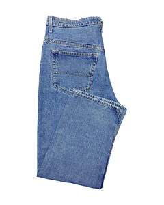 Men's Knitted Denim Breathable Waterproof Summer Straight-leg <b>Jeans</b> - Product Image 3