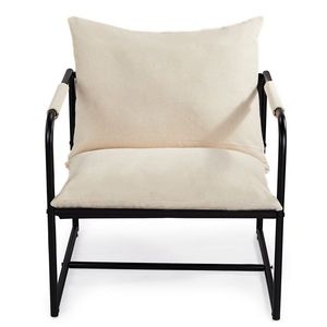 Cojín de tela Oxford color blanco roto de 30*30*27.5 pulgadas para sofá de hierro de patio, muebles de exterior - Product Image 1