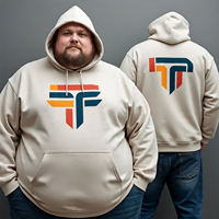 Sudaderas con Capucha Extra Grandes para Hombre, 100% Algodón Tejido, Ecológicas, Estilo Urbano, con Logotipo Personalizado, Tallas Grandes 3XL-6XL