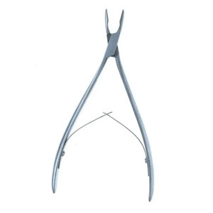 Rongeur à os manuel à double action 10x18mm en acier inoxydable, design droit et courbé, forceps chirurgical certifié CE - Product Image 3
