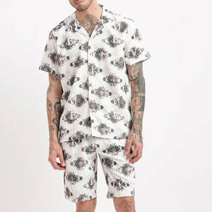 Ensemble T-shirt et short imprimé pour homme, écologique, très vendu, nouveau design, impression par sublimation, prix bas - Product Image 2