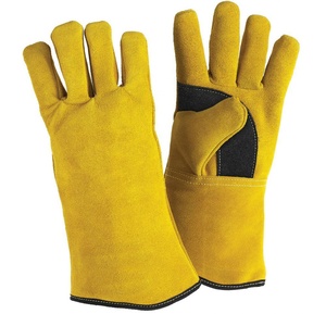 Comfortable Fit For <b>Long</b> Use In Arc Safety Working Fireplace Welding <b>Gloves</b> Heat Resistance Waterproof Anti-Slip Silicone-free - Product Image 1