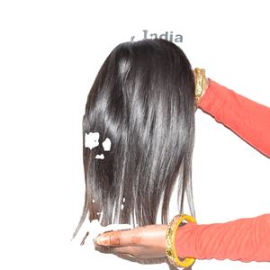 Extensiones de Cabello Humano de Alta Calidad, Suaves y Sedosas, Tejido Remy Indio, Color Natural Negro, en Venta - Product Image 3