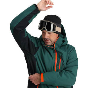 Custom Men Dark Green <b>Orange</b> Waterproof <b>Ski</b> <b>Jacket</b> Hooded Winter Thermal Snowboard Coat Outdoor Sports Wear Windproof - Product Image 4