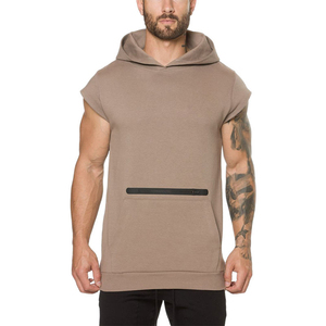 Vente chaude en gros : Sweat à capuche sans manches personnalisé pour homme, idéal pour l'entraînement et la gym, avec impression par sublimation – Prix de gros pour sweats à capuche sans manches - Product Image 2