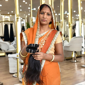 Vente en gros d'extensions de cheveux humains noirs droits non traités alignés sur les cuticules vierges indiennes 100% sans produits chimiques - Product Image 4