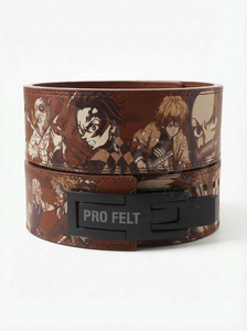 เข็มขัดพยุงหลังแบบคันโยกคุณภาพสูง ดีไซน์อนิเมะตามสั่ง ขนาด 13 มม. สำหรับออกกำลังกาย อุปกรณ์เสริมสำหรับยิม รับผลิตแบบ OEM ODM ขายส่ง - Product Image 4