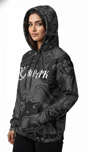 Hoodie unisexe surdimensionné de streetwear d'hiver haut de gamme avec design brodé en sublimation sur toute la surface pour un style décontracté - Product Image 5