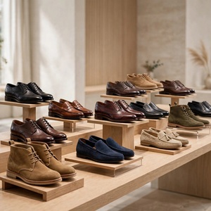 Bottes Chukka en Cuir Véritable 100% Authentique pour Hommes, Bottes Vintage Marron en Daim, Vente en Gros de Chaussures, Déstockage, Semelle Extérieure en Caoutchouc Respirant BD - Product Image 1
