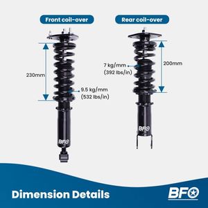 Kit Sospensioni Coilover BFO per Tuning e Sistemi di Sospensione per INFINITI G37 Coupé/Sedan RWD 2008-2013 - Product Image 2