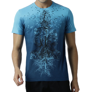 Camisetas de Manga Corta para Hombre, Cuello Redondo, 100% Algodón Tejido, 180g, Marca de Ropa Personalizada, Impresión de Logotipo Personalizado - Product Image 1