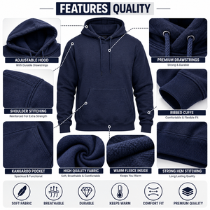 Sudaderas con capucha de algodón/felpa de primera calidad, corte perfecto, profesionales, más vendidas, último estilo para hombre. - Product Image 5