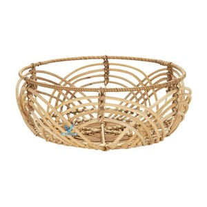 Cesta de Almacenamiento Creativa de Bambú y Ratán, Hecha a Mano, Ecológica, Personalizable, Redonda, para Decoración Rústica del Hogar - Product Image 1