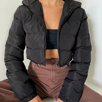 Veste matelassée imperméable à capuche pour femme, garnissage en coton, bordure en fourrure, fermeture éclair, vêtements décontractés d'extérieur - Vente en gros, directement de l'usine