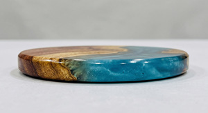 Customizable Size Square Wood Epoxy <b>Coasters</b>-Modern Design Eco-Friendly Durable Handmade Non-Toxic Food Grade No Holder <b>Set</b> - Product Image 5