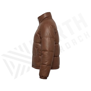 Hooded Quilted Waterproof <b>Bubble</b> Jacket Black Full Sleeve Winter Windproof Cotton Shell Knitted Fabric Polyester Filling Stand - Product Image 3