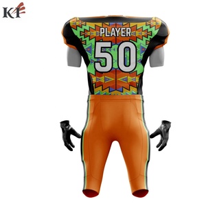 Uniforme d'entraînement de football américain de qualité supérieure, vêtements de sport, dernier style, impression numérique, séchage rapide, respirant, polyester, personnalisé - Product Image 3