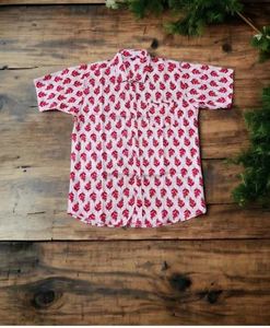 Camisa de Algodón con Estampado Rajastaní para Hombre, Camisa Jaipuri con Estampado Floral, Moda Casual, Exportador de India a Bajo Precio - Product Image 6